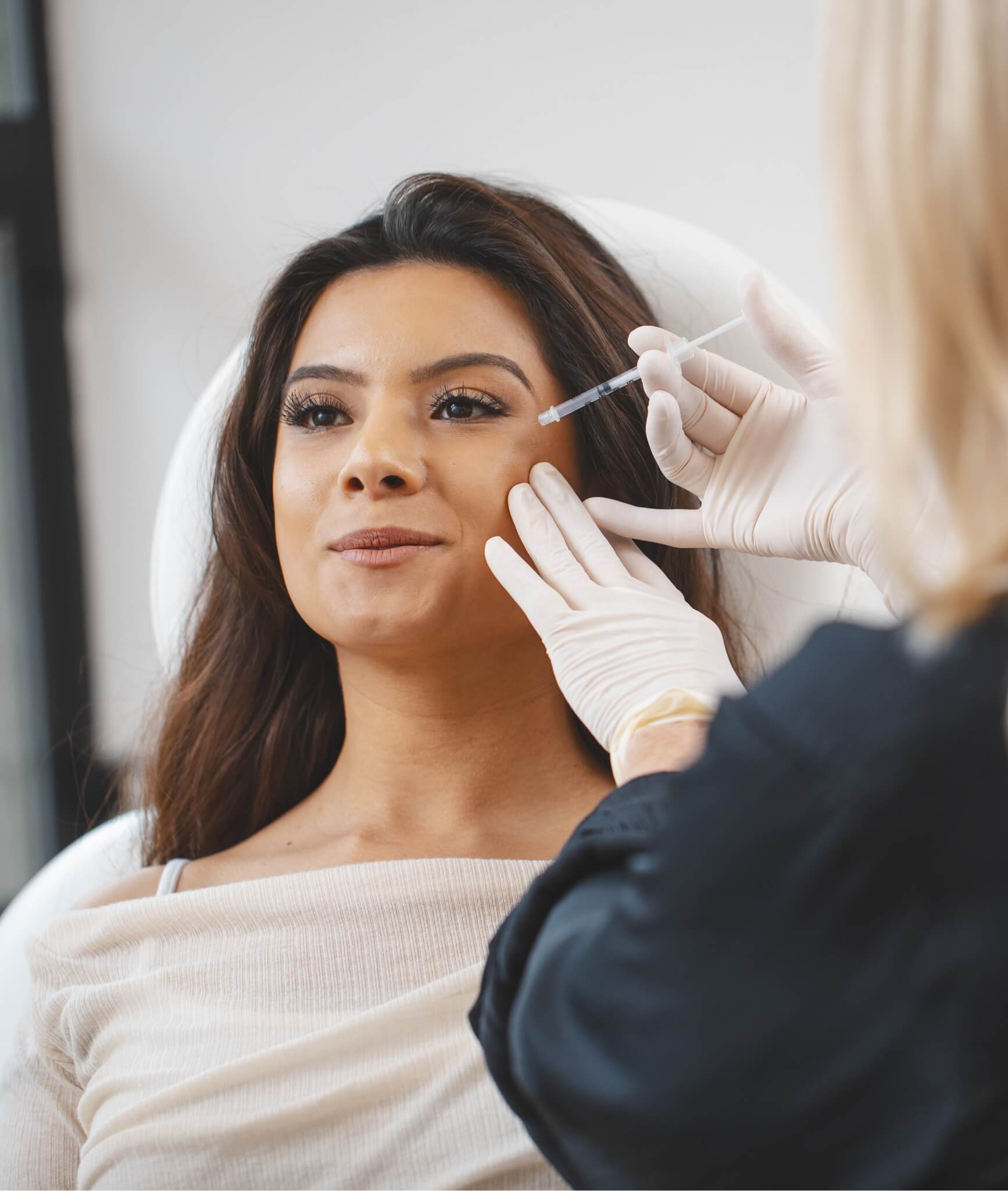 Woman getting Botox
